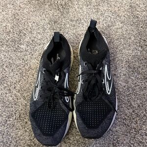 Brooks Black and White Athletic Sneakers